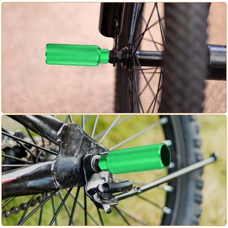 HARFINGTON 2 Pairs Bike Pegs Aluminum Alloy Rear Stunt Pegs