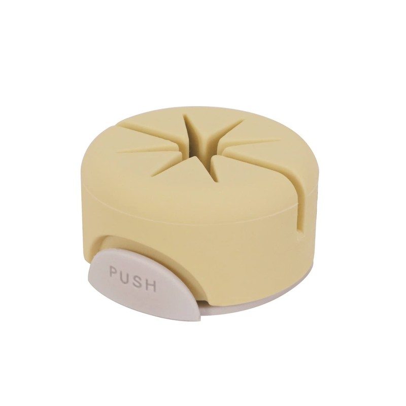 Kutsuwa AK059YE Pen Stand, Air Pita Stand, Yellow