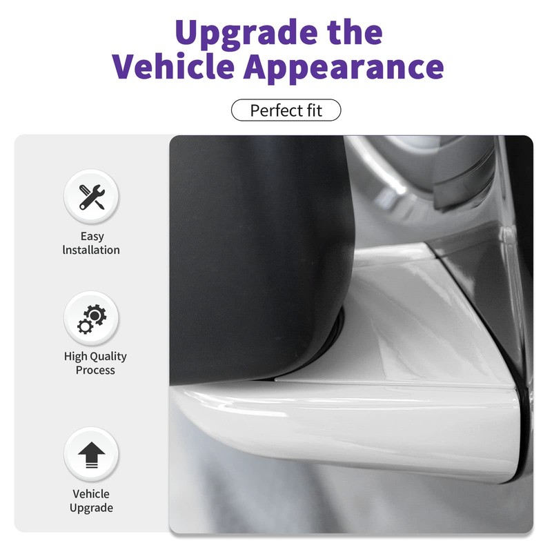 SQQP Side Mirror Cover, Rearview Mirrors Decoration Trim Kit Fit