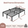 ROIL 18 Inch Full Size Bed Frame with Mattress Slide