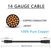 DC 8mm to 5.5x2.1mm Extension Cable, 14AWG Male to Female