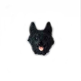 Schipperke Earrings Hanging