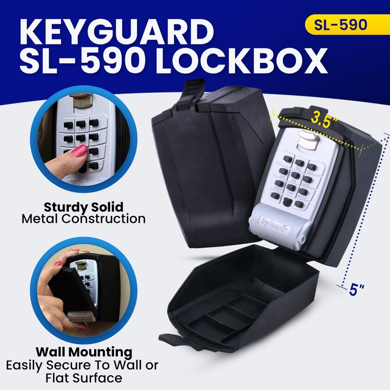 KeyGuard Pro SL-590-Cvr Outdoor Lock Box with Protective Rubber Cover