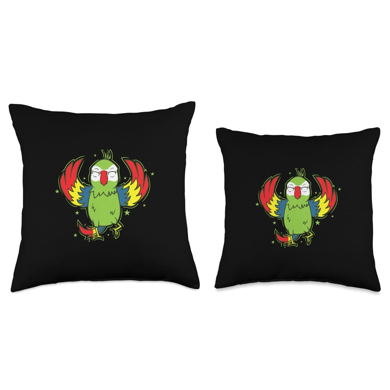 Parrot Animal Talking Throw Pillow