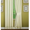 Today's Curtain Hellina Tapework Window Panel Pair and Tieback, 63-Inch,
