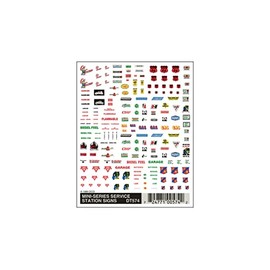 Woodland Scenics Dry Transfer Decals Mini Series Service Station Signs