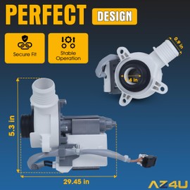 Washer Water Drain Pump Motor Replace For GE GTW330ASK3WW GTW460ASJ0WW GTW460ASJ4WW GTW720BSN0WS GTW335ASN0WW GTW460ASJ3WW GTW465ASN0WW GTW330ASK0WW GTW330ASK1WW GTW330ASK2WW GTW330ASK4WW GTW335ASN1WW