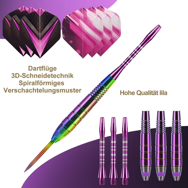 Lavishio Dart Metal Tip Set 3 Aluminum Dart Shafts Steel