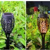 4 Pack Flame Solar Torch Light Waterproof Flickering Dancing Garden