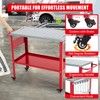 36"x18" Movable Welding Table - Heavy Duty 1200Lbs Steel Portable