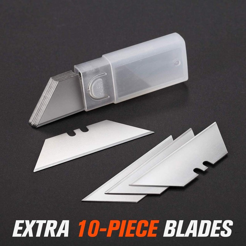 REXBETI 2 Pack Utility Knife with Extra Blades, 2 Color