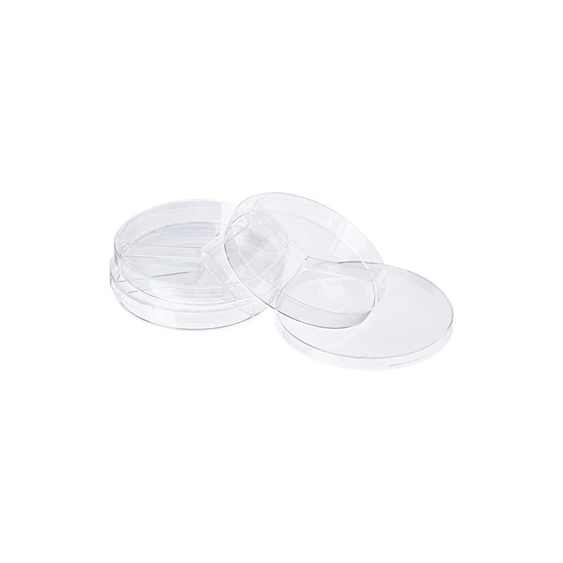 KING SCIENTIFIC CT-XF9T-BOVP 94MM 3 COMPARTMENT TRIPLE VENT PLASTIC PETRI