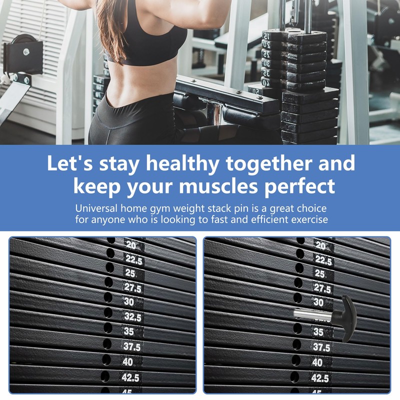 Gym Pin Weight Stack Pin, Heavy Duty T-Shaped Drop Set