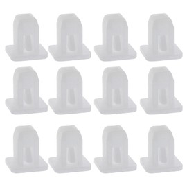 Be In Your Mind Car Bumper Retainer Clip Fit for 8mm Square Hole White Plastic Push In Type Fastener 30 Pcs Compatible with Land Rover