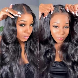 Wiggins Wig Body Wave Lace Front Wigs Human Hair 5x7 Lace Closure Wig Ready To Wear Glueless Wigs Human Hair Pre Cut Pre Bleached Knots Beginner Friendly 18 Inch