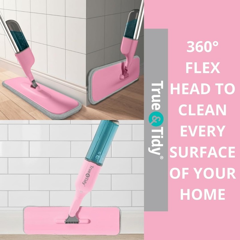 Heavy Duty Spray Mop for Floor Cleaning, Refillable Water Bottle,