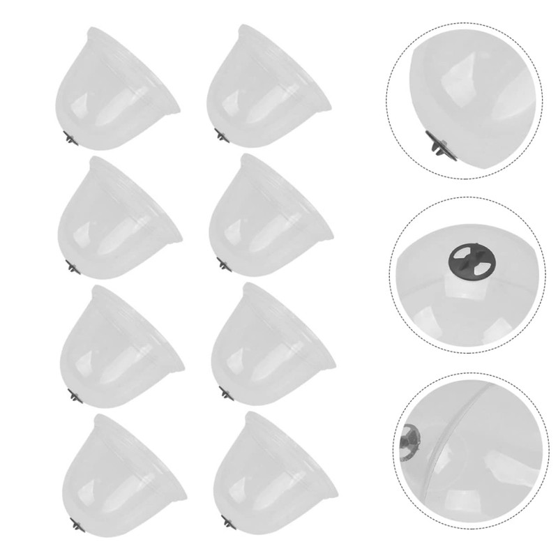 Totority 8pcs Reusable Succulent Plant Covers Moisture Retaining Humidity Domes