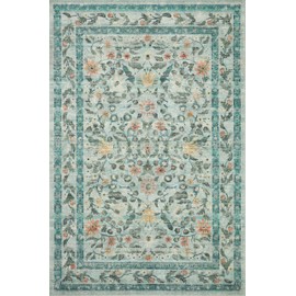 Loloi Rifle Paper Co. x Courtyard Sage 2'-3" x 3'-9" Accent Rug