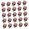 Totority 25Pcs Screw Pool Cue Tips Replacement Durable Leather Billiard