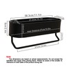 Hodzeed No Drilling Shower Shelf with Towel Rail Bar -