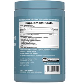 NeoCell Multi Collagen Peptides Capsules | 360 Pills | 10 Types of Advanced Bio-Peptides | Superior Absorption | Grass Fed Complex Supplement | for Women and Men
