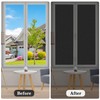DUOFIRE Blackout Window Film Completely Light Blocking Privacy Window Film