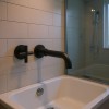 Modern Wall Mount Bathroom Sink Faucet Matte Black 2 Handle