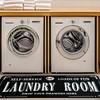 EYECY Laundry Room Rug Runner 20"X59" Non-Slip TPR Back, Bordered