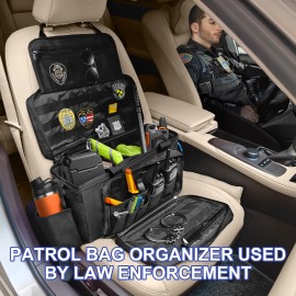 Unbranded For Car Front Seat Organizers Patrol Bag Law Enforcement Police Gear Storage Bag