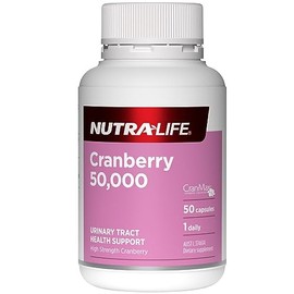 Nutra-Life Cranberry 50,000 Dietary Supplement 50 Capsules