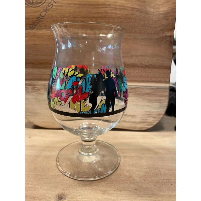 Duvel Beer Chalice Glass x Artist FAKE Belgium Limited Edition
