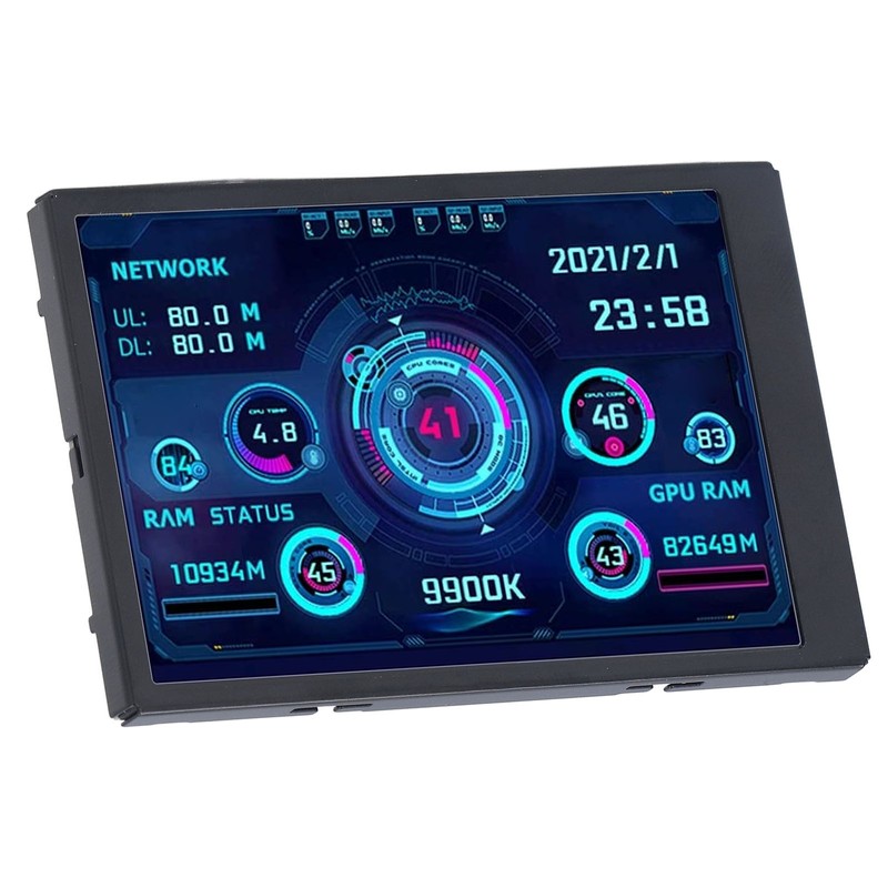 3.5in Display Screen Monitor Set 360° Rotatable IPS Full View
