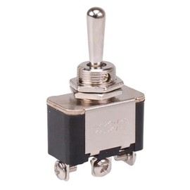 (On)-Off-(On) Momentary Toggle Switch SPDT 15A Screw Terminals M12 bushing