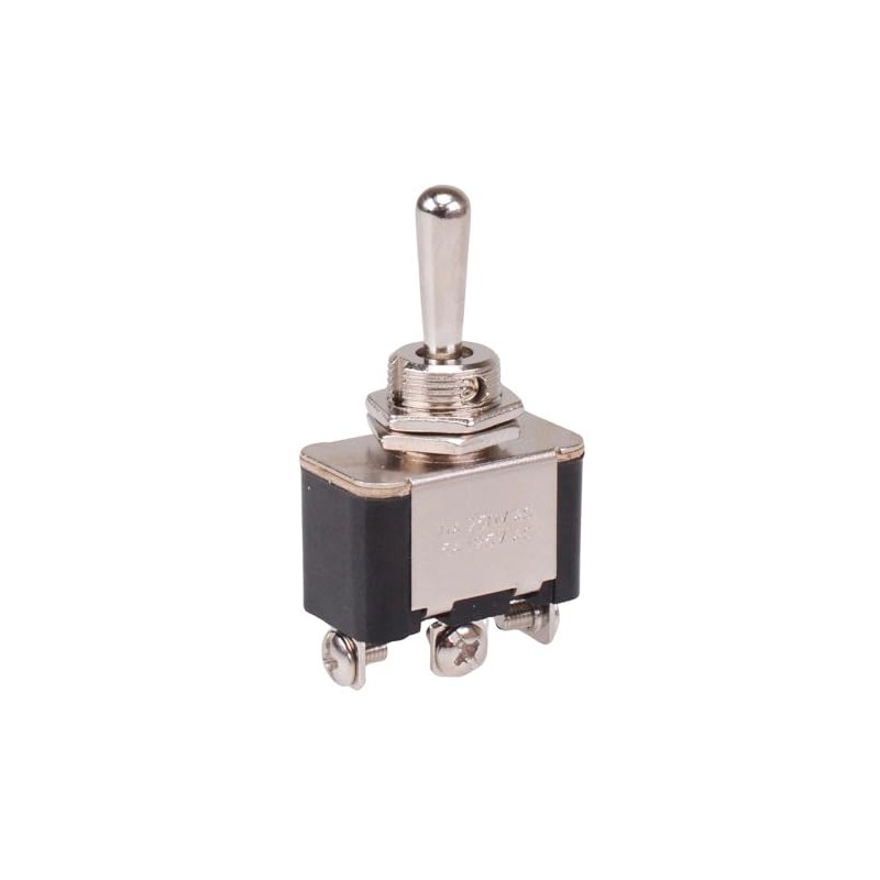 (On)-Off-(On) Momentary Toggle Switch SPDT 15A Screw Terminals M12 bushing