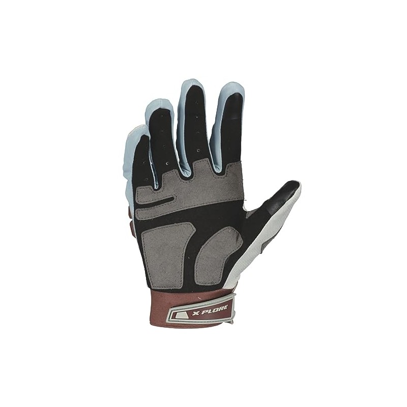 Scott X-Plore Pro Enduro Motorcycle Gloves Grey/Brown 2023: Size: XL