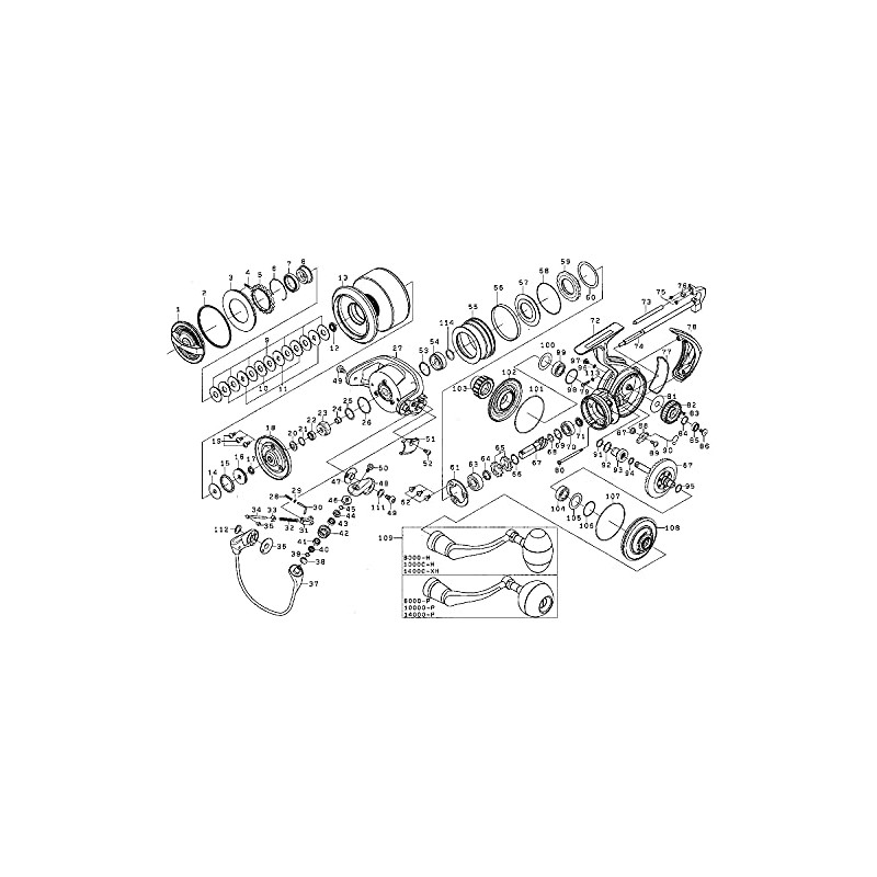 Genuine Daiwa Parts 20 Soltiga 14000-XH Drag Knob Part #