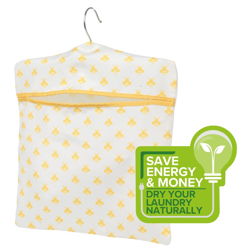 Kleeneze® KL081575EU7 Bee Design Hanging Peg Bag | Easy Hanging