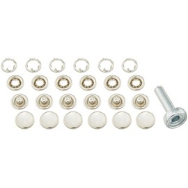 Clover ホック釦 打具付き 12mm 6組入り パール 26-556