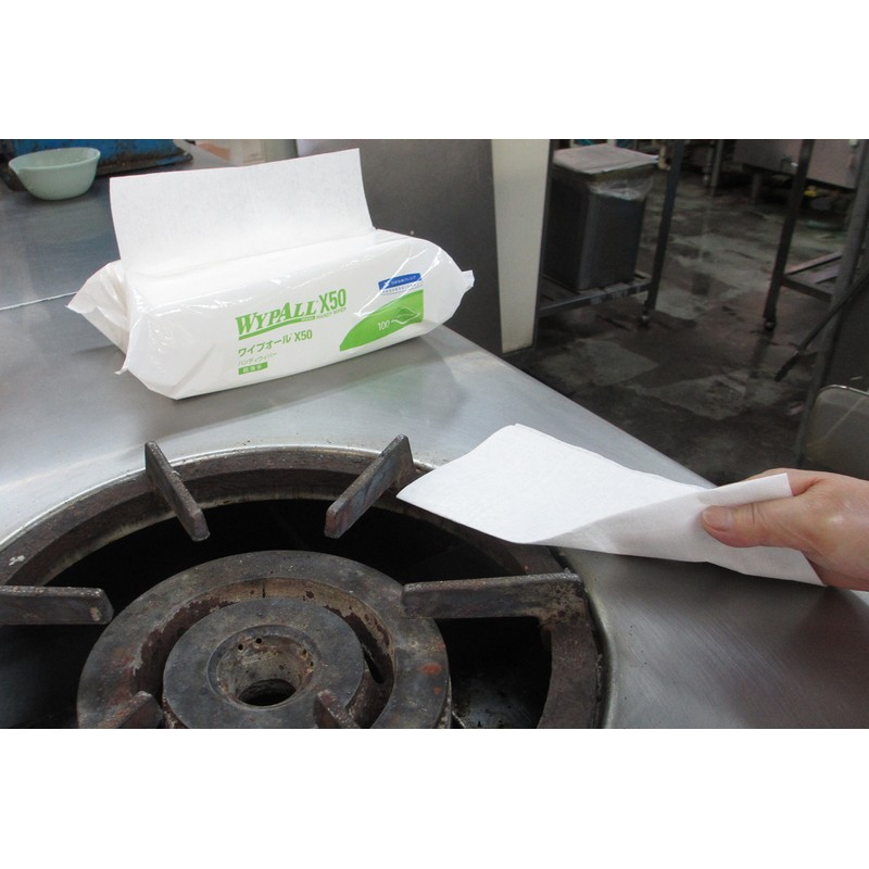 Crecia 60520 Wipeall X50 Handy Wipes, 100 Sheets