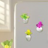 9 Pack Cute Fridge Magnets, Mini Artificial Plants Refrigerator Magnets
