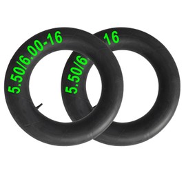 2-Pcs 5.50/6.00-16 Inner Tube 5.50-16 6.00-16 Inner Tube 16 Inch Straight Valve Stem