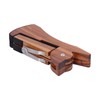 Electric Guitar Stand MA38E Foldable Zebrawood RabbibShape Flooring Holder with