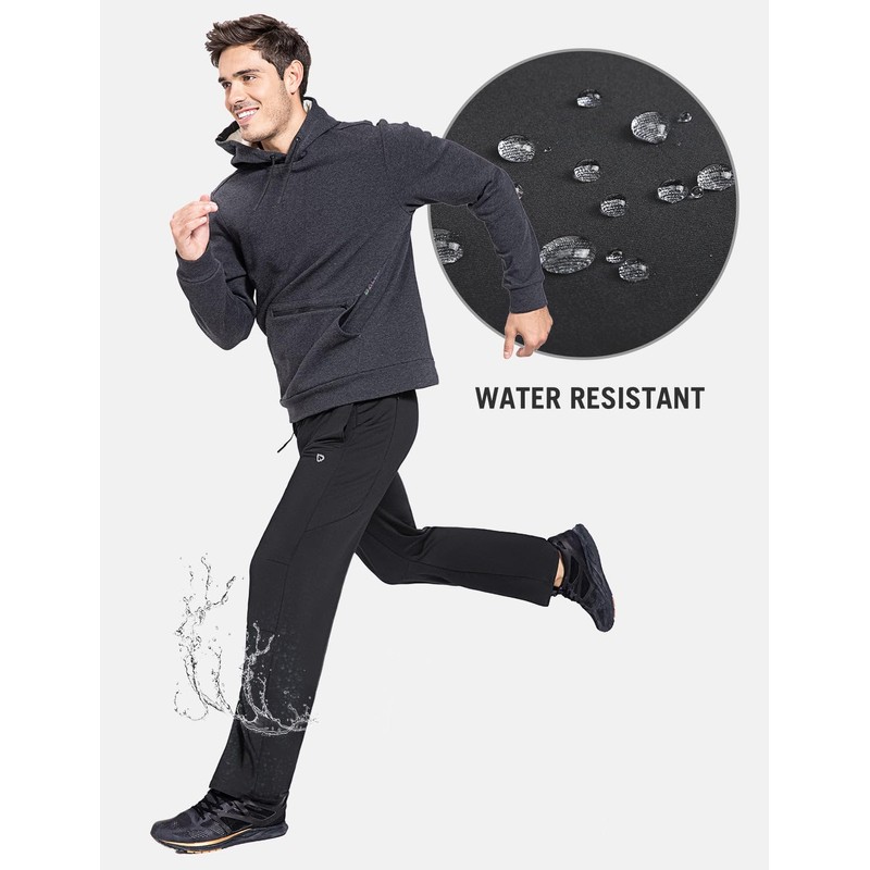 baleaf Men's Fleece Lined Pants Winter Athletic Workout Hiking Track