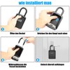 Diyife Key Safe with Shackle, Weatherproof 4 Digit Key Safe