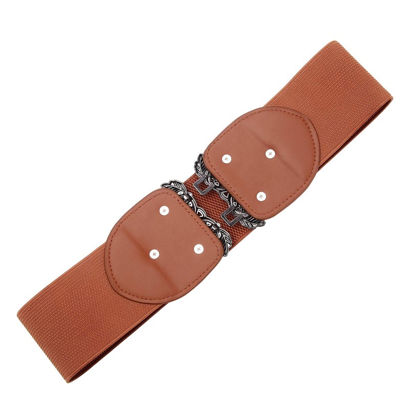 Syuer Women Retro Style Stretchy Waist Belt Vintage Elastic Wide