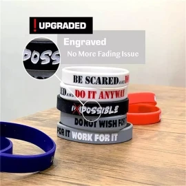 Jextech 5 Pulseras Superación Motivacion Inspiración Silicon Gym