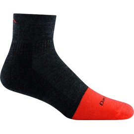 Darn Tough Men's1/4 Steely Midweight Sock with Cushion & Full Cush Toe Box - Graphite X-Large