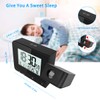 E-More Projection Alarm Clock Digital Alarm Clock Travel Alarm Clock