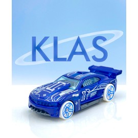 Hot Wheels Custom '11 Camaro (Blue) 4/10 HW Art Cars 2023-36/250 (Short Card) - COMES IN A KLAS CAR KEEPER PROTECTIVE COLLECTORS CASE - HKH48