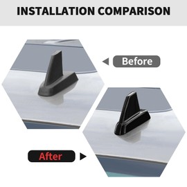 RT-TCZ Roof Antenna Cover Trim Decoration Exterior Accessories for Chevy Avalanche/Suburban/Tahoe 2007-2013,for GMC Yukon/Sierra 2007-2013 (Black)